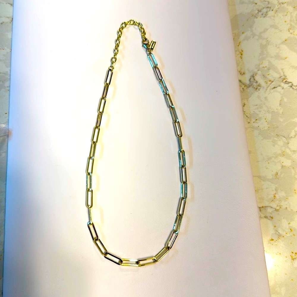 Link necklace only worn a few times. Beautiful to layer with other necklaces.